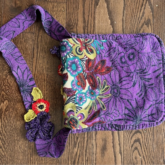 💐Beautiful CHACOK vintage crochet and embroidered bag. NWOT - Picture 10 of 15